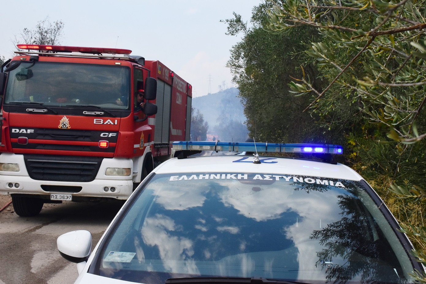 Η Φωτιά Στην Γκραίκα Αχαΐας Οριοθετήθηκε Με Επιτυχία