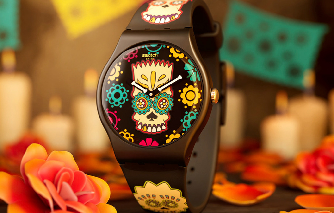 Νέα Ρολόγια Swatch εμπνευσμένα από The Simpsons για Halloween και Día de los Muertos