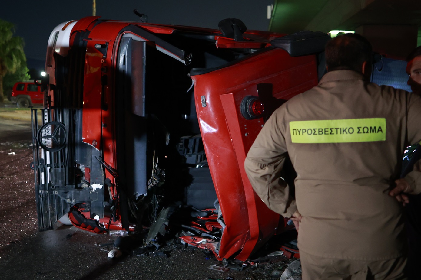 Θανατηφόρο τροχαίο με πυροσβεστικό όχημα στον Ασπρόπυργο