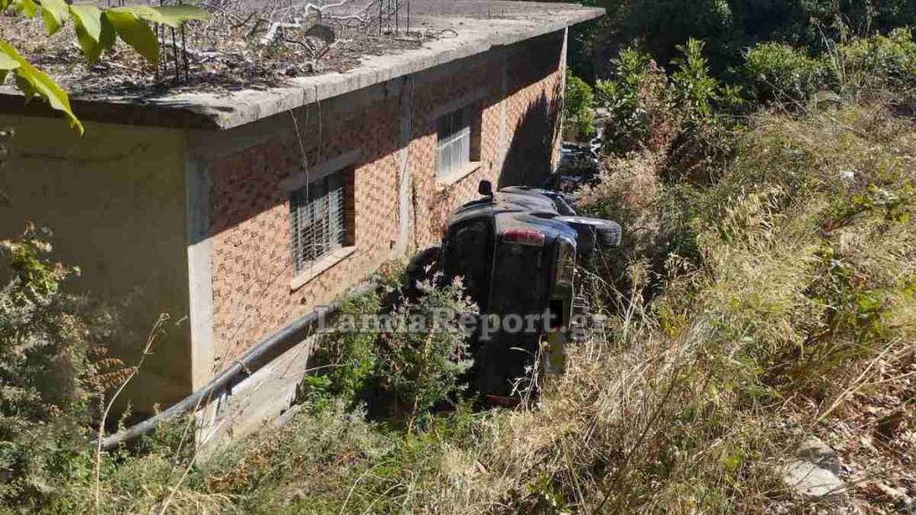 Τροχαίο ατύχημα στη Φθιώτιδα με ευτυχή κατάληξη για τον οδηγό