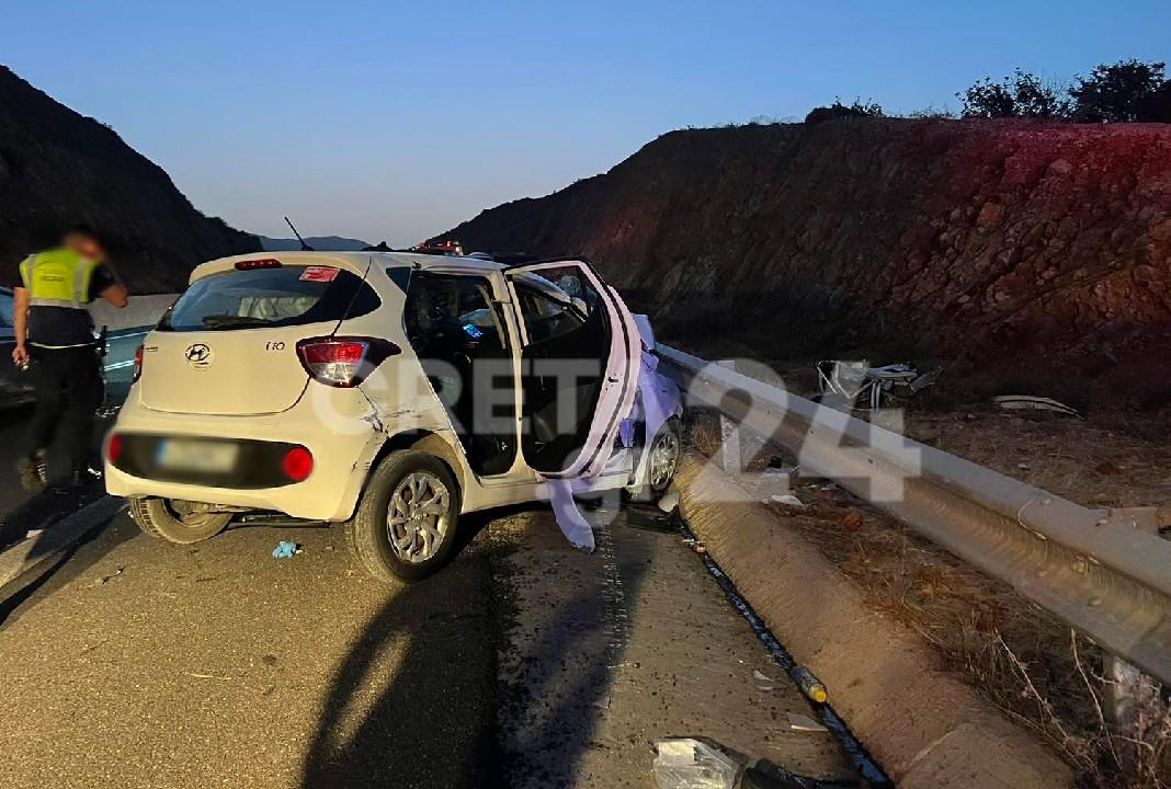 Τροχαίο Δυστύχημα στον Βόρειο Οδικό Άξονα Κρήτης με Θάνατο και Τραυματισμούς